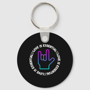 Love Sign Disability Awareness Key Ring