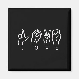 Love Sign Language Asl Valentines Day Gifts For He Magnet