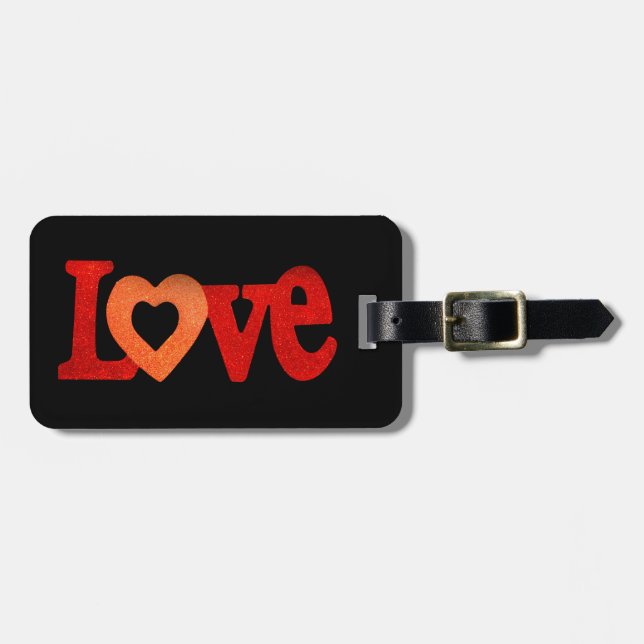 Love Sign Luggage Tag (Front Horizontal)