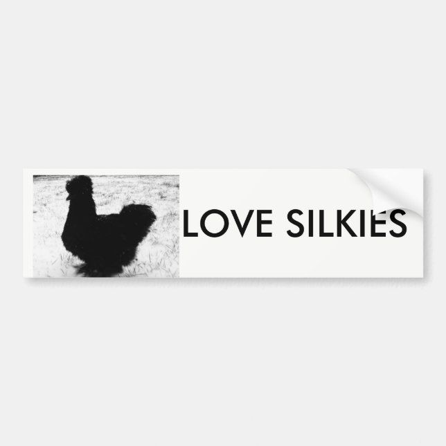 Love silkie chickens sticker (Front)