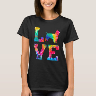 Love Silky Terrier Tie Dye Dog Mum Dad T-Shirt