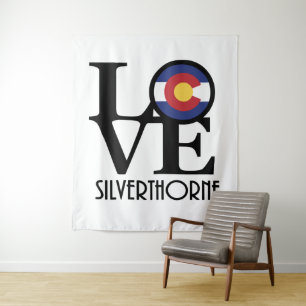 LOVE Silverthorne Colorado Tapestry