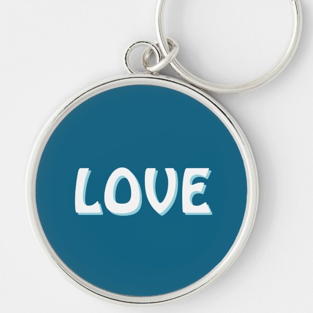 LOVE SIMPLE GIFT WOMEN GIRLFRIEND FRIEND KEY RING (Front)