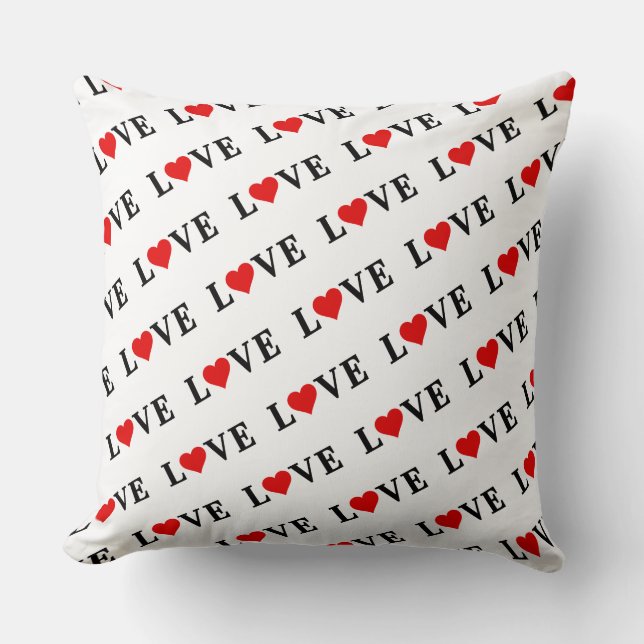 LOVE Simple Minimalist Elegant Cushion (Front)