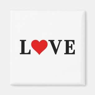 LOVE Simple Minimalist Elegant Magnet