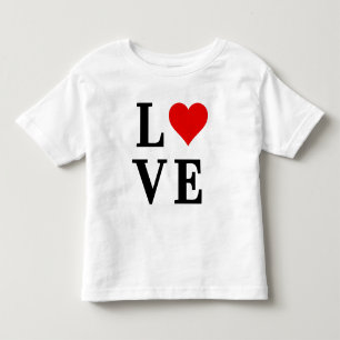 LOVE Simple Minimalist Toddler T-Shirt