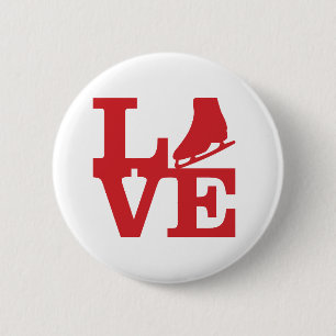 Love Skate 6 Cm Round Badge