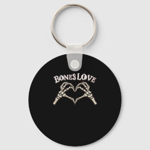 Love Skeleton Hand Classic Key Ring