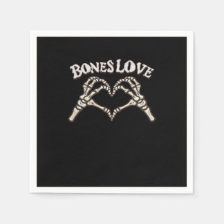 Love Skeleton Hand Classic Napkin