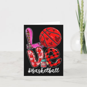 Love Sketll Equipment Player Team Valentine's Day Card