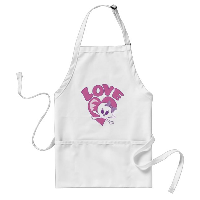 Love Skull Standard Apron (Front)