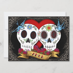 Love Skulls Invitation