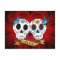Love Skulls with Bluebirds Postcard