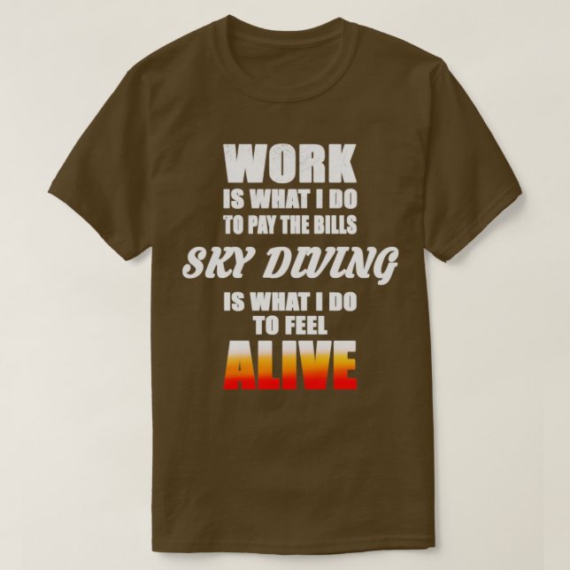 Love Sky diving  T-Shirt (Design Front)