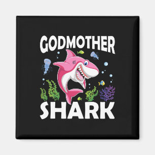Love Smile Nice Fish Godmother Shark In The Sea  Magnet