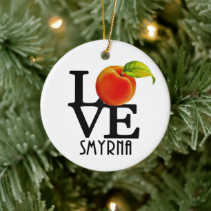 LOVE Smyrna Georgia Ceramic Tree Decoration