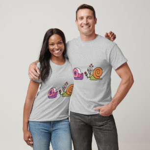 Love Snail & Tape – Cute Funny Sticker T-Shirt