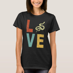 Love Snake   Snake Quote Retro T-Shirt