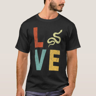 Love Snake Snake Quote Retro T-Shirt