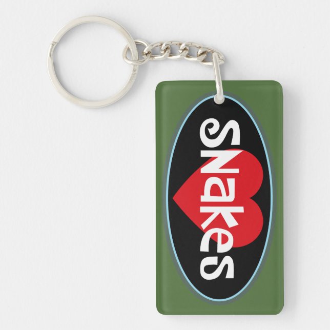 Love SNAKES Key Ring (Front)