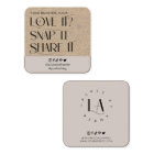 Love Snap Share Social Media Modern Font Logo