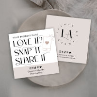 Love Snap Share Social Media Modern Font Logo