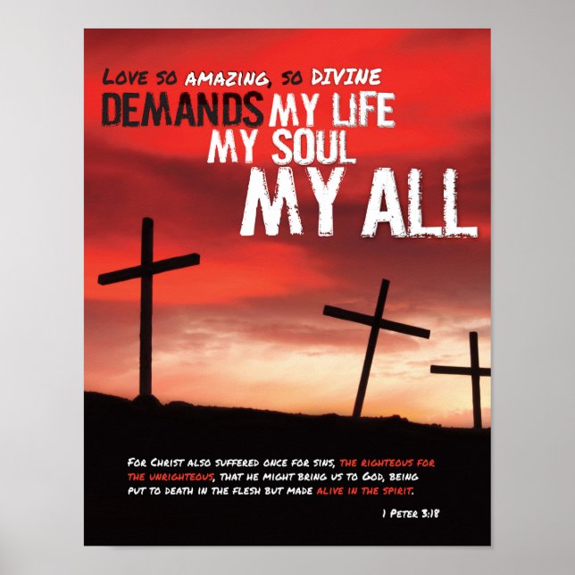 Love So Amazing So Divine Art Poster (Front)