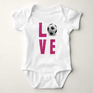 Love Soccer Baby Bodysuit