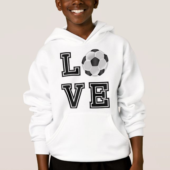 Love Soccer  - Black Letters  (Front)