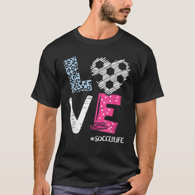Love Soccer Coach Player Soccer Life Teen Girls Wo T-Shirt (Front)