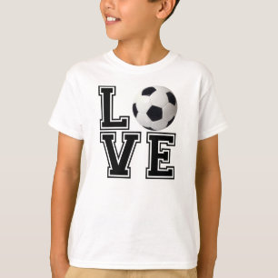 Love Soccer College Style T-Shirt