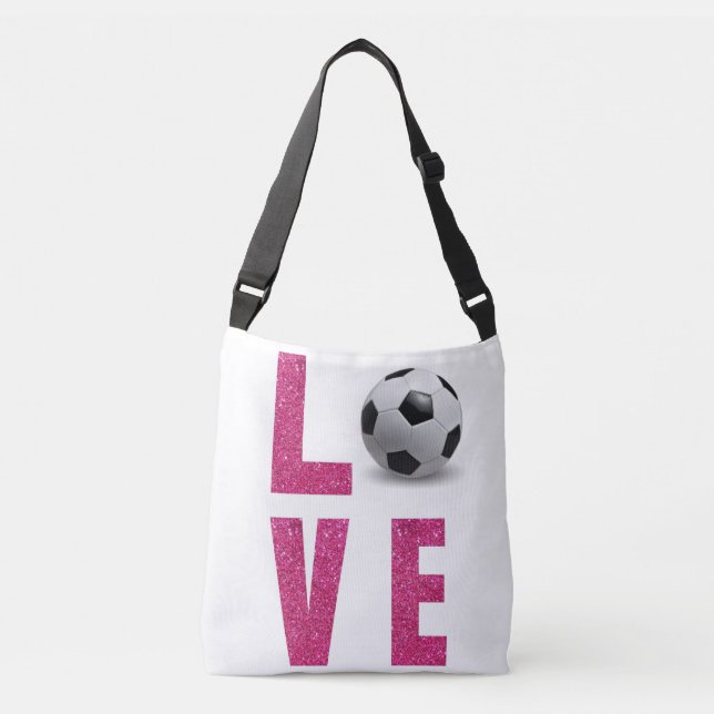 Love Soccer Crossbody Bag (Front)