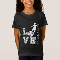 Love Soccer - I Play Like A Girl - Blue