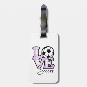 Love Soccer Luggage Tag