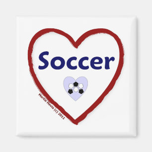 Love Soccer Magnet