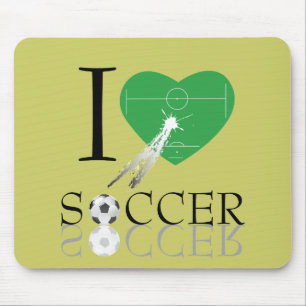Love soccer mouse pad. mat