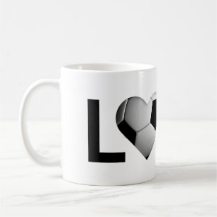 Love Soccer Mug (Soccer Ball Heart)