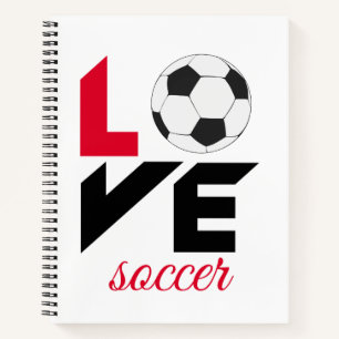 Love soccer notebook