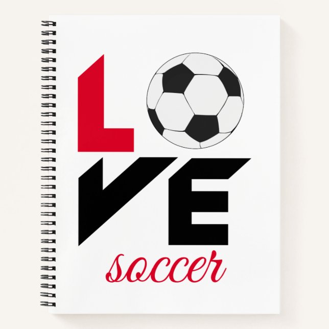 Love soccer notebook (Front)