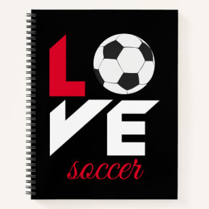 Love soccer notebook
