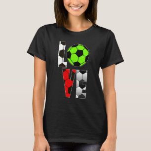 Love Soccer Player Soccer Mum Dad 2 T-Shirt