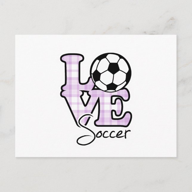 Love Soccer Postcard (Front)