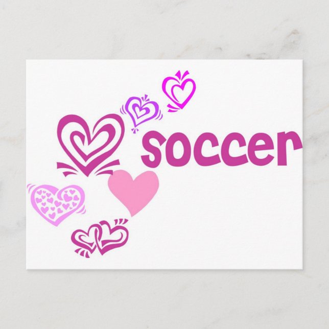 Love Soccer Postcard (Front)