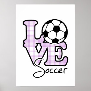 Love Soccer Poster