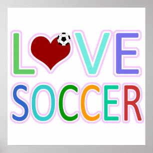 LOVE SOCCER POSTER