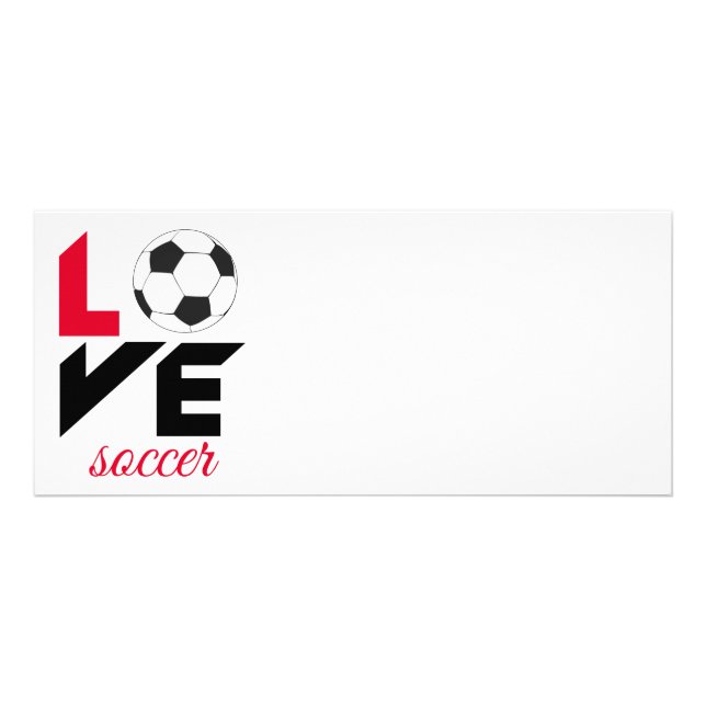 Love soccer rack card (Front)
