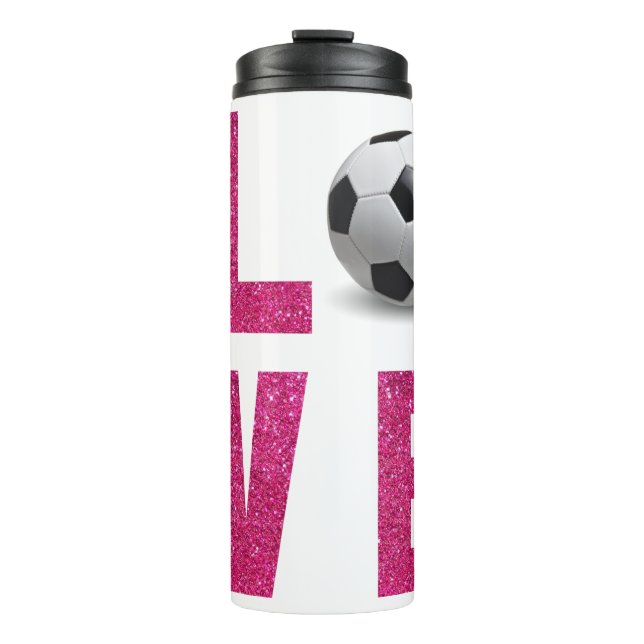 Love Soccer Thermal Tumbler (Front)
