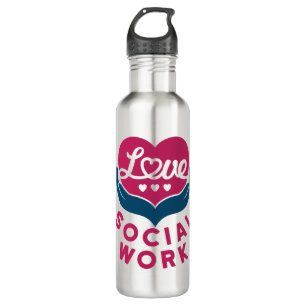 Love Social Work Social Worker Appreciation 710 Ml Water Bottle
