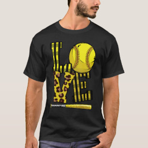 Love Softball Girls Love Softball Softball Graphic T-Shirt