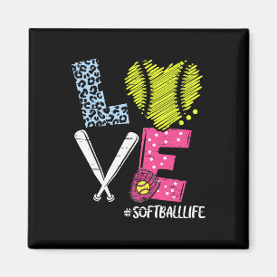 Love Softll Coach Player Softll Life Teen Girls Wo Magnet